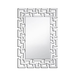 Miroir mural Everlast de A&E Bath & Shower rectangle 24 l. x 35 po h. verre biseauté sans cadre