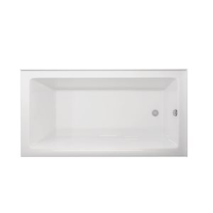 A&E Bath & Shower Sunna 32 W x 60-in L White Acrylic Rectangular Freestanding Right-Corner Bathtub