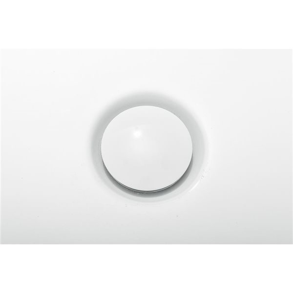 A&E Bath and Shower Hadiya 30 W x 56-in L Black/White Acrylic Oval Centre Drain Freestanding Soaking Bathtub