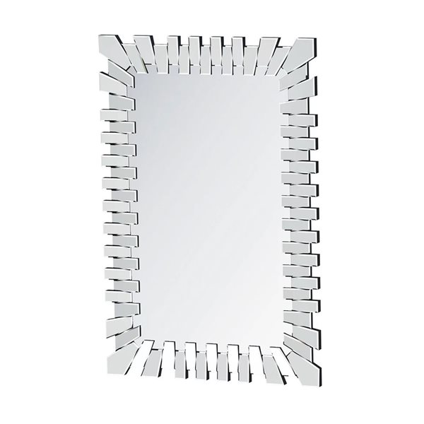 A&E Bath & Shower Spectre 32 W x 47-in H Rectangular Wall-Mounted Frameless Bevelled Glass Mirror