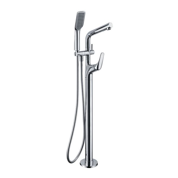 Agua Canada Sabrina Chrome Single-Handle Freestanding Bathtub Faucet with Hand-Held Shower