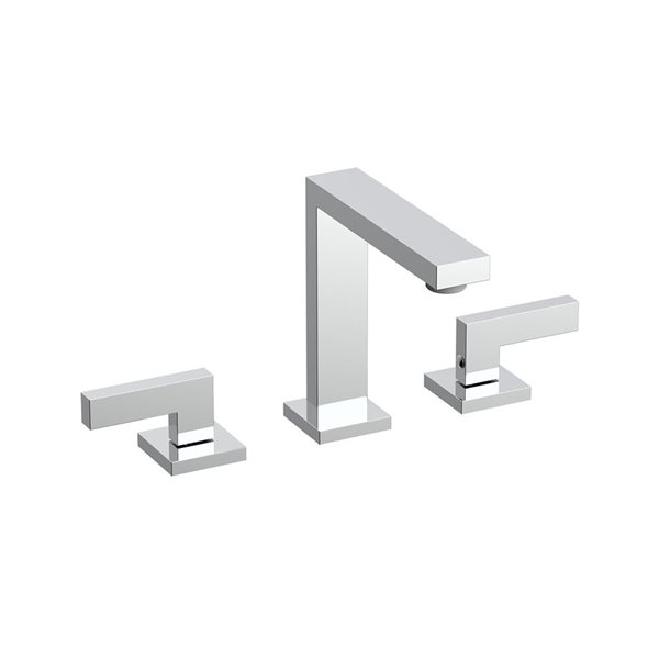 Agua Canada Ramirez Polished Chrome 2-Handle Square Bathroom Sink Faucet