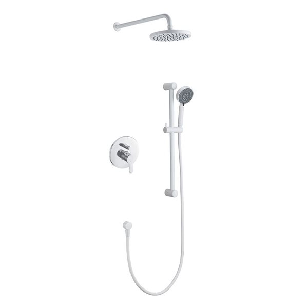 Agua Canada Vienna White Wall Mounted Dual Showerhead