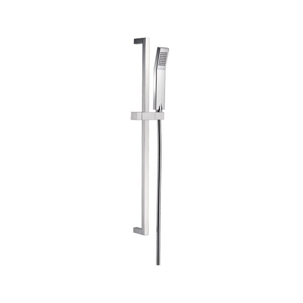 Agua Canada Vitale Chrome Square Hand Shower and Rail