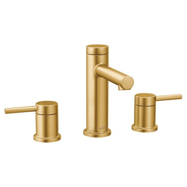 MOEN Align 2-Handle 8 to 16-in Brushed Gold Widespread Bathroom Sink Faucet/Tap - Drain Included and Valve Not Included