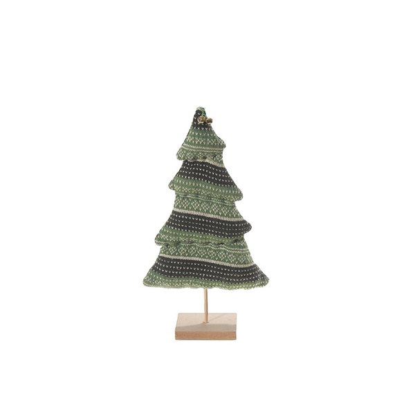 iH casadécor 7.5 W x 13.75-in H Green Knit Sweater Tree Tabletop Decoration