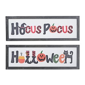 iH casadécor 23.6-in H Hocus Pocus and Halloween Wall Hanging Arts - Set of 2