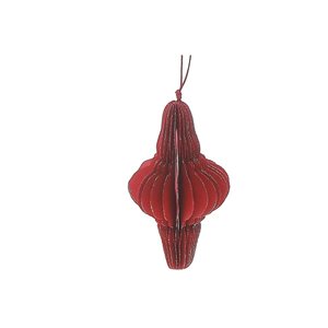 iH casadécor 4.84-in H Red Paper Folding Finial Ornament - Set of 12