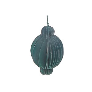 iH casadécor 4.72-in H Green Paper Folding Lantern Ornament - Set of 12