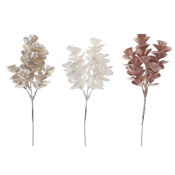 iH casadécor 10-in H Shiny Leaves Stem Decoration - Set of 12