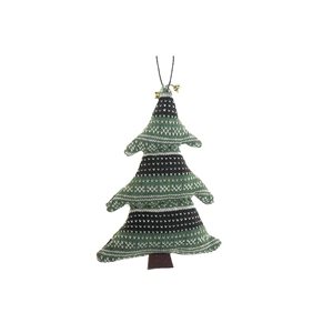 iH casadécor 6 L x 10-in H Green Fabric Large Size Tree Ornament - Set of 4