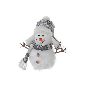 iH casadécor Winter Snowman Plush Sitter