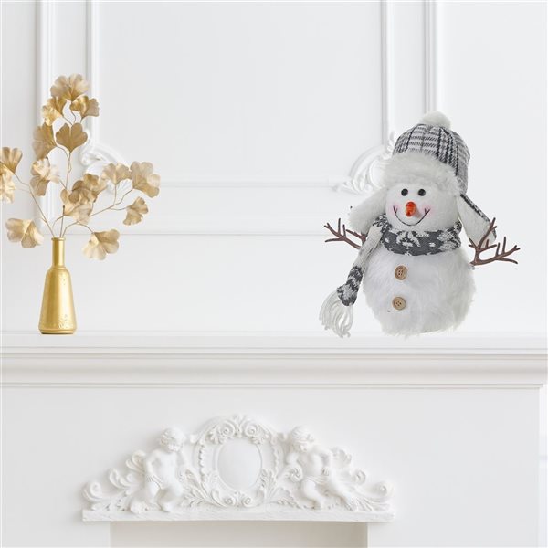 Peluche bonhomme de neige d'hiver iH casadécor