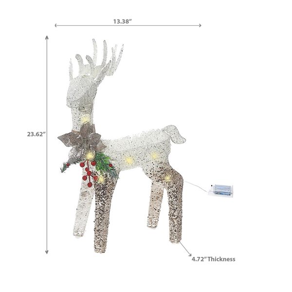 iH casadécor Led Glitter Reindeer