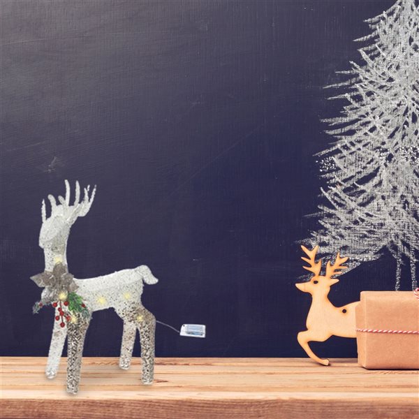 iH casadécor Led Glitter Reindeer