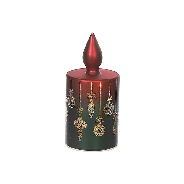 iH casadécor Led Candle Glass Stand Ornament