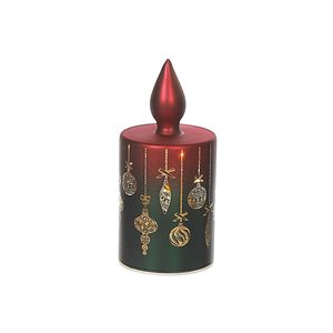 iH casadécor Led Candle Glass Stand Ornament