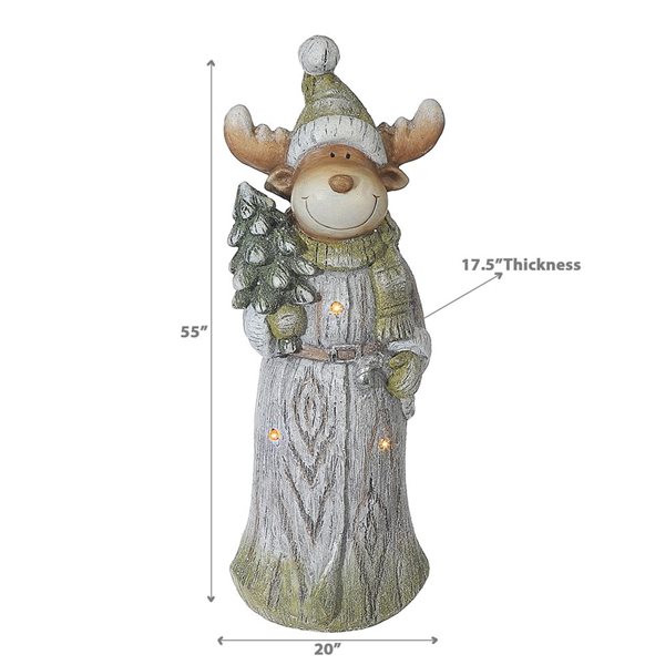 iH casadécor Led Deer Holding Tree