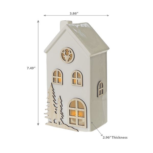 iH casadécor Led Ceramic Tall House