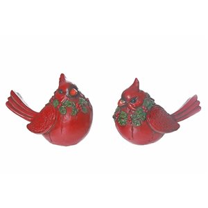 Décor en céramique iH casadécor Cardinal - Lot de 2