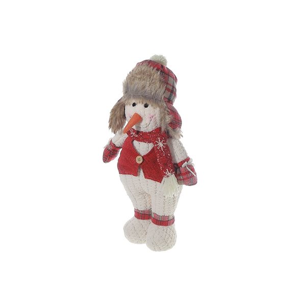 Support en peluche iH casadécor bonhomme de neige