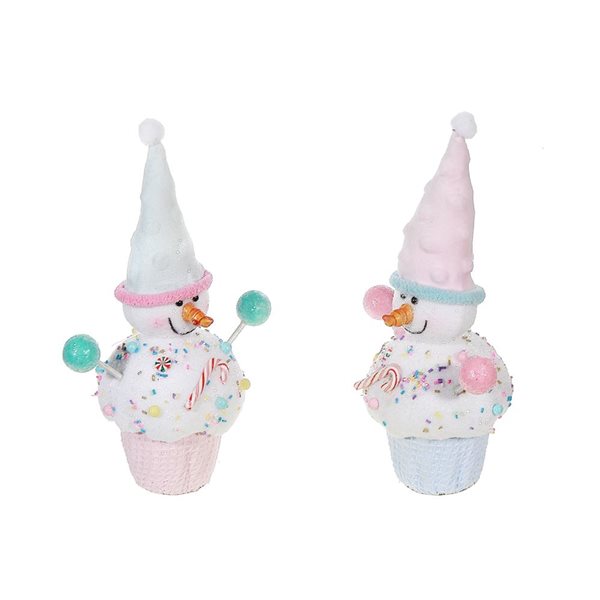 Cupcake bonhomme de neige iH casadécor - Lot de 2