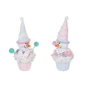 iH casadécor Snowman Cupcake - Set of 2