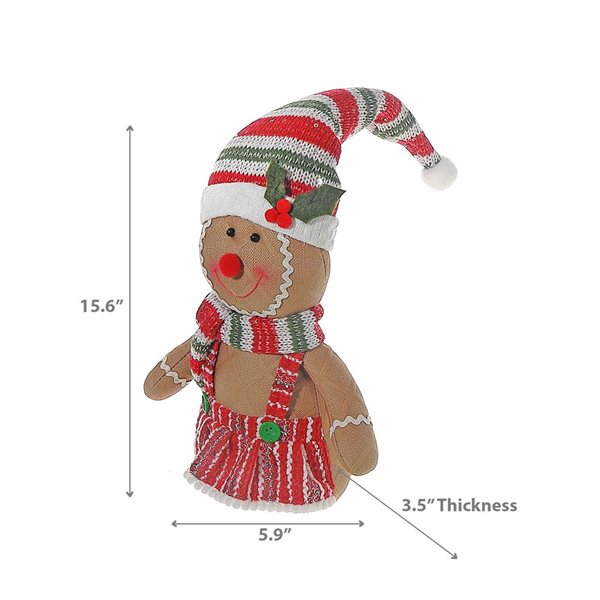 iH casadécor Gingerbread Lady Plush