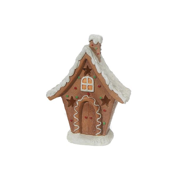 iH casadécor Led Polyresin Ginger Bread House