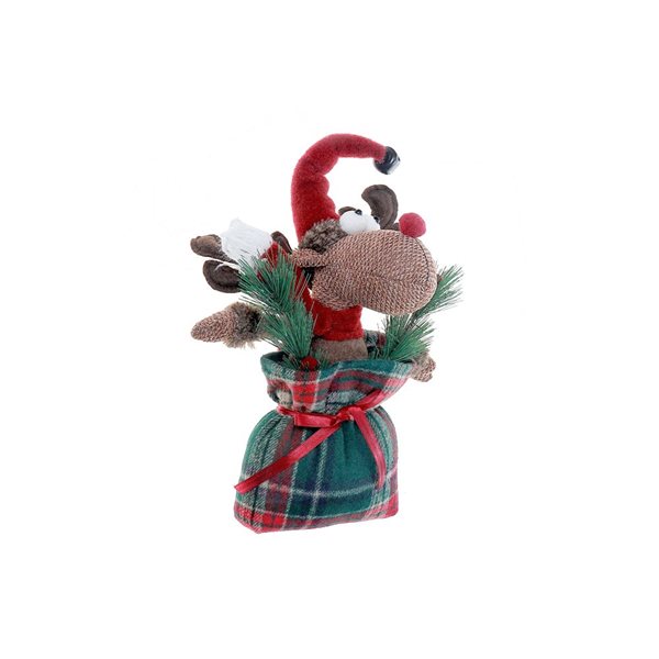 iH casadécor Moose Plush Sitting In Sack