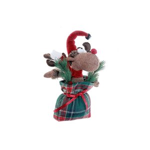 iH casadécor Moose Plush Sitting In Sack