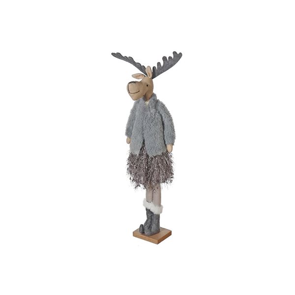 iH casadécor Grey Sweater Reindeer Standing