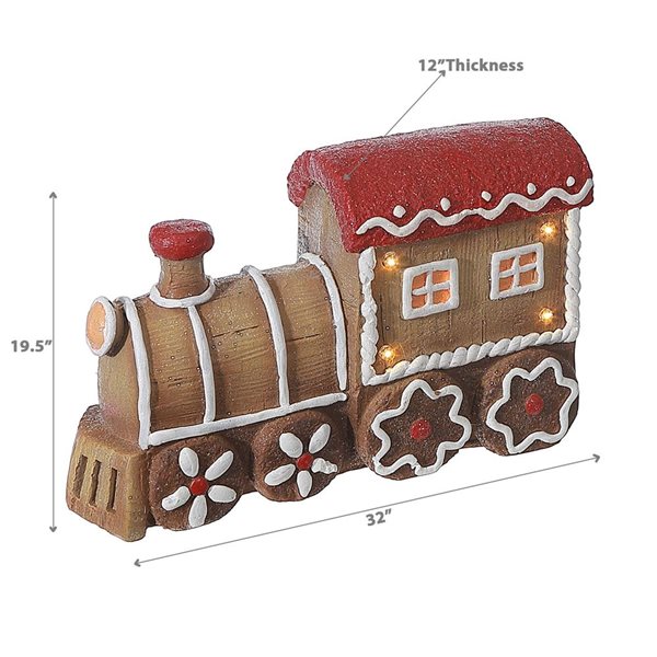 iH casadécor Led Gingerbread Train