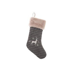 iH casadécor Stripe Fabric Stocking - Set of 2