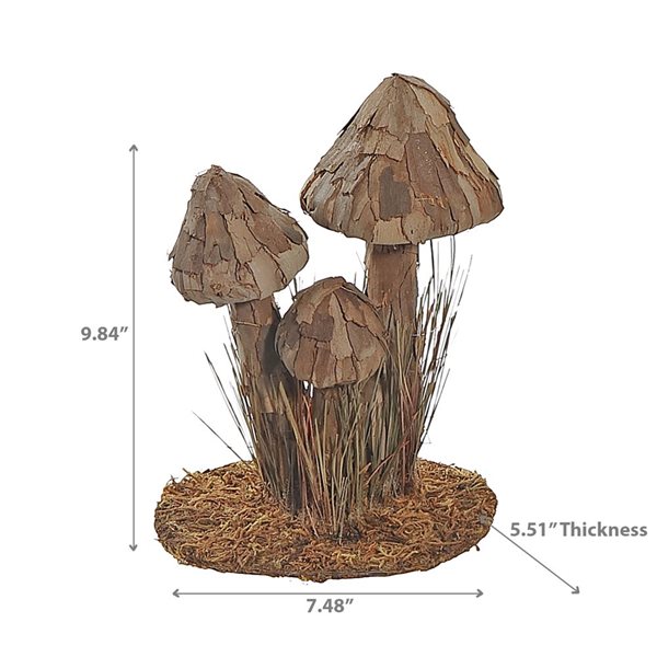 iH casadécor Tree Bark Mushroom Brown