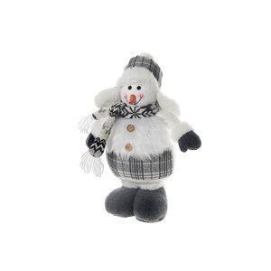 Support en peluche bonhomme de neige d'hiver iH casadécor