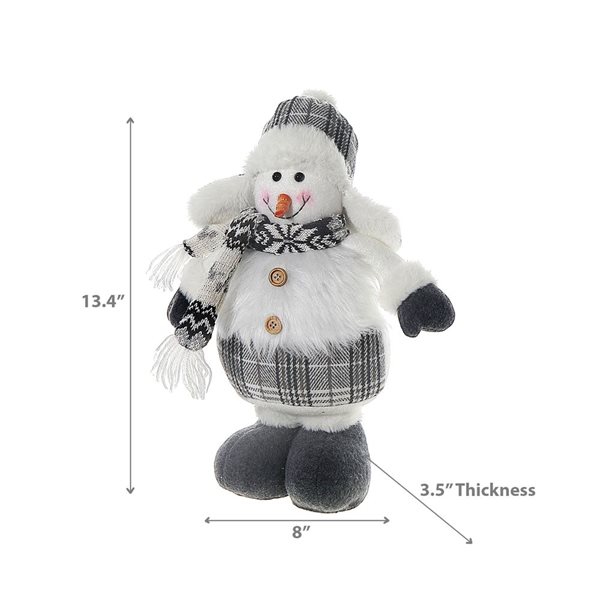 iH casadécor Winter Snowman Plush Stander