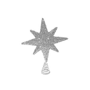 iH casadécor Glitter Star Christmas Tree Topper Large