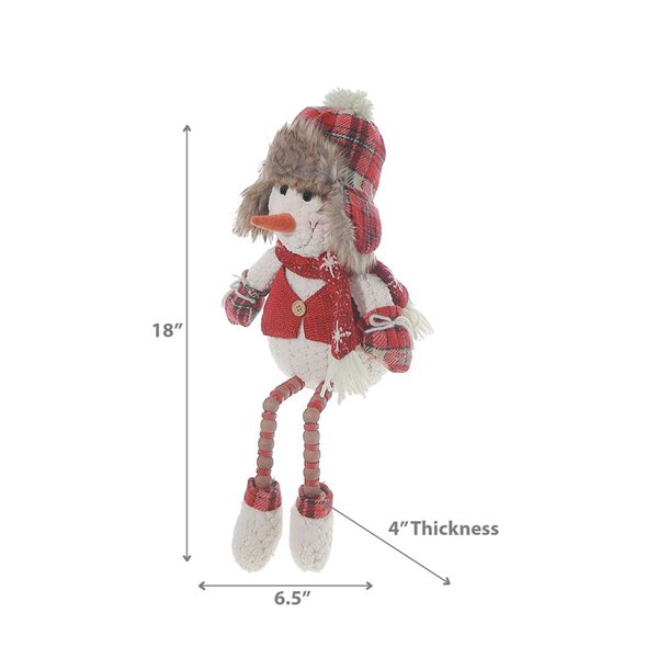 iH casadécor Snowman Plush Self Beading Dangler