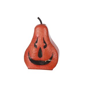 Citrouille d'Halloween en métal iH casadécor, 6,10 po