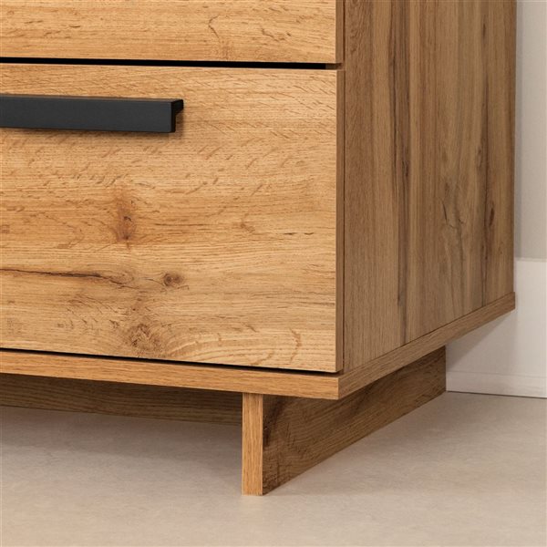 South Shore Cavalleri 29-in W Nordic Oak Scandinave-Style 5-Drawer Dresser