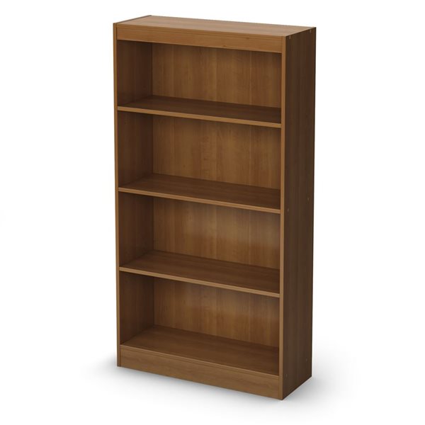 South Shore Axess 27.75-in W Morgan Cherry Particleboard 4-Shelf Modern Standard Bookcase