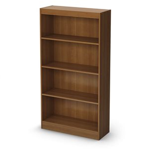 South Shore Axess 27.75-in W Morgan Cherry Particleboard 4-Shelf Modern Standard Bookcase