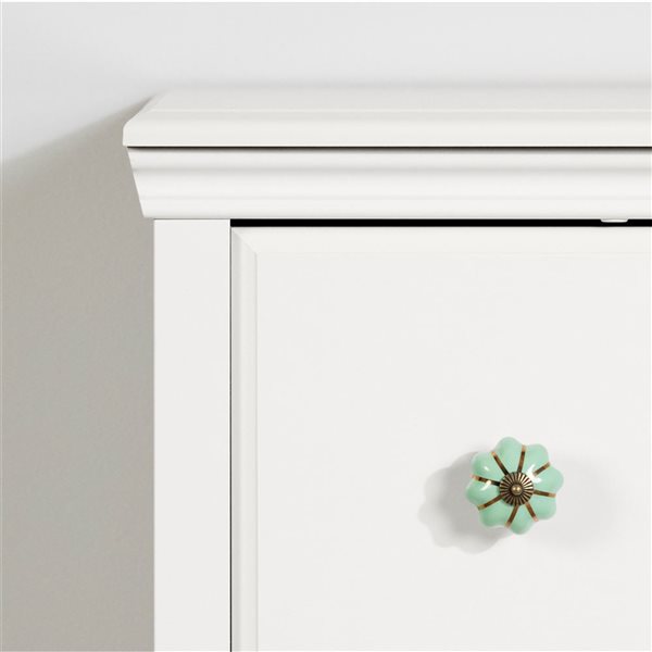 South Shore Balka 47.25-in W Pure White 3-Drawer Transitional Dresser with Baskets