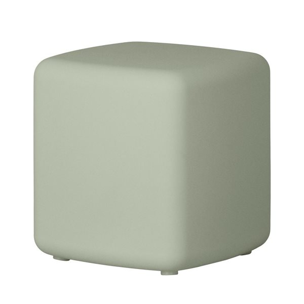 South Shore Dalya  16-in Sage Green Resin Outdoor Side Table with Rounded Corners