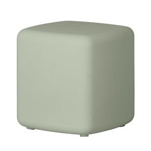 South Shore Dalya  16-in Sage Green Resin Outdoor Side Table with Rounded Corners