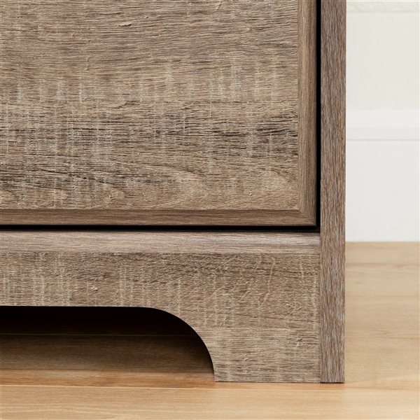 South Shore Versa  33.75-in W Weathered Oak Composite Wood 2-Drawer Traditional File Cabinet