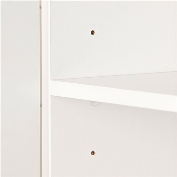 South Shore Farnel 33-in W Pure White Particleboard Freestanding 2-Door Storage Cabinet