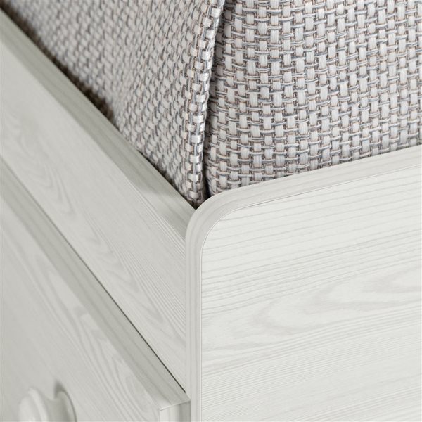 South Shore Summer Breeze White Pine Twin Mates Bed with 3 Drawers