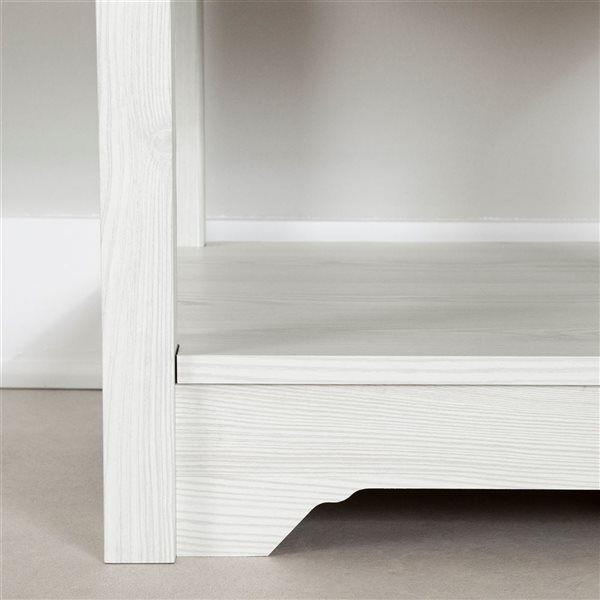 Table d’appoint champêtre Farnel de South Shore en composite 19 po l., pin blanc